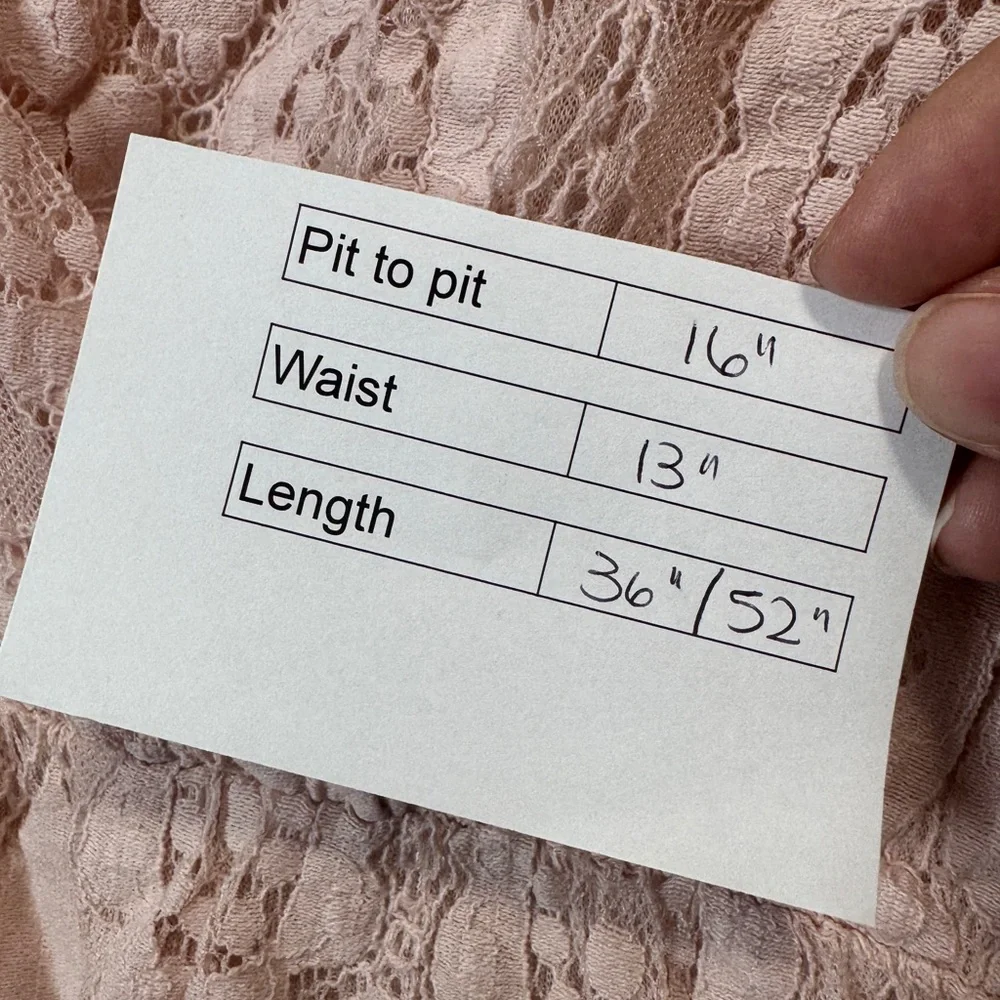 Enzo Made in Italy Lace Hi Low Dress Pink - Picture 14 of 14